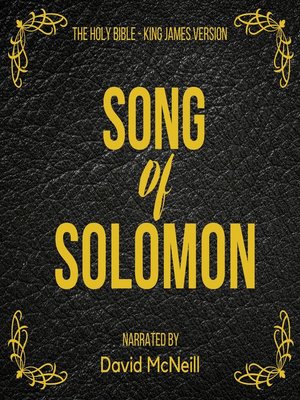 cover image of The Holy Bible--Song of Solomon